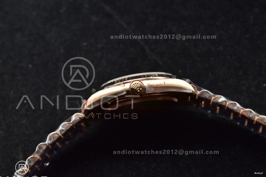 667 Edition DayDate QF Bracelet Best 36 (Gain RG Steel V5 Diamond Weight) on with Dial 904L President Stick Blue vr3255 WeatherProof 0717